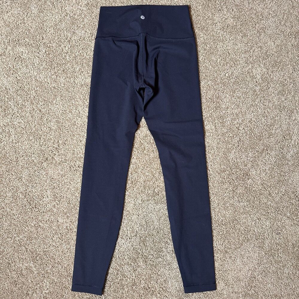 Lululemon Womens Wunder Under High Rise Leggings Black Sz 6 Yoga Running Gym EUC - Picture 7 of 8